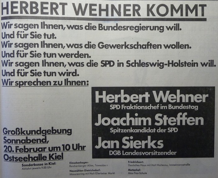 Datei:Anzeige Herbert Wehner kommt nach Kiel 1971-02-20.jpg