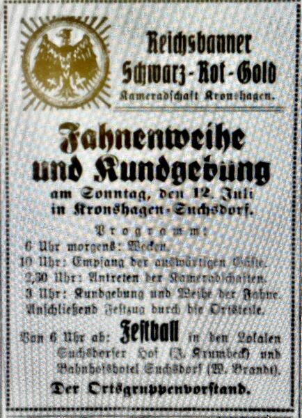 Datei:Reichsbanner Fahnenweihe.jpeg