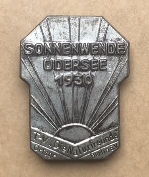 Anstecker Naturfreunde Sonnenwende Odersaee 1930.jpg